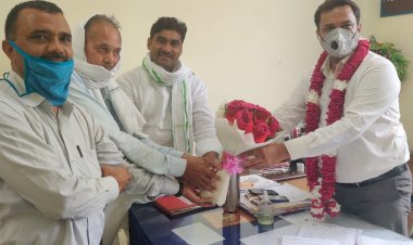 नवनियुक्त एसडीएम का मालाखेड़ा में स्वागत