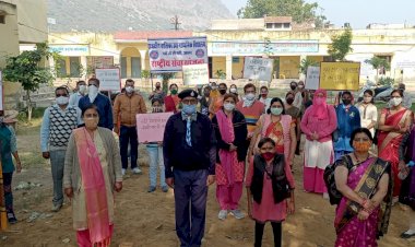 अलवर: कोविड-19 विद्यालयों द्वारा जागरूकता रैली निकाली गई