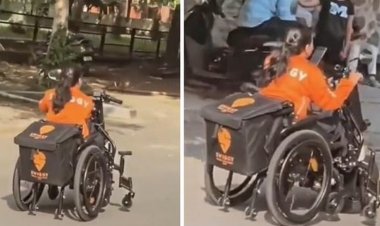 व्हीलचेयर पर बैठकर आई Swiggy Delivery Girl, घर बैठे खाना ऑर्डर करने वाले कस्टमर हो जाते हैं शर्मिंदा