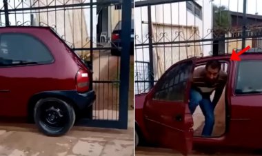 Desi Jugaad: घर के दरवाजे पर शख्स ने जुगाड़ से लगा दी पुरानी कार, आने-जाने के लिए करता है ऐसा काम