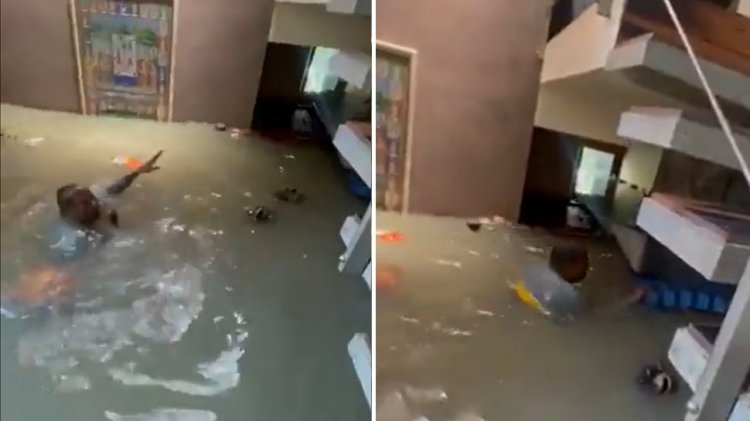 Bengaluru Floods: अपने घर के बेडरूम में तैरते हुए पहुंचा शख्स, पानी में तैर रहे बिस्तर-कपड़े; देखें Video