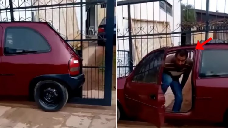 Desi Jugaad: घर के दरवाजे पर शख्स ने जुगाड़ से लगा दी पुरानी कार, आने-जाने के लिए करता है ऐसा काम