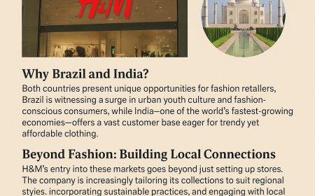 H&M Targets Brazil and India as Spending Slows in the US and Europe
