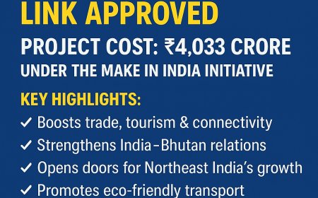 India–Bhutan Cross-Border Rail Link Approved: Strengthening Connectivity and Regional Ties
