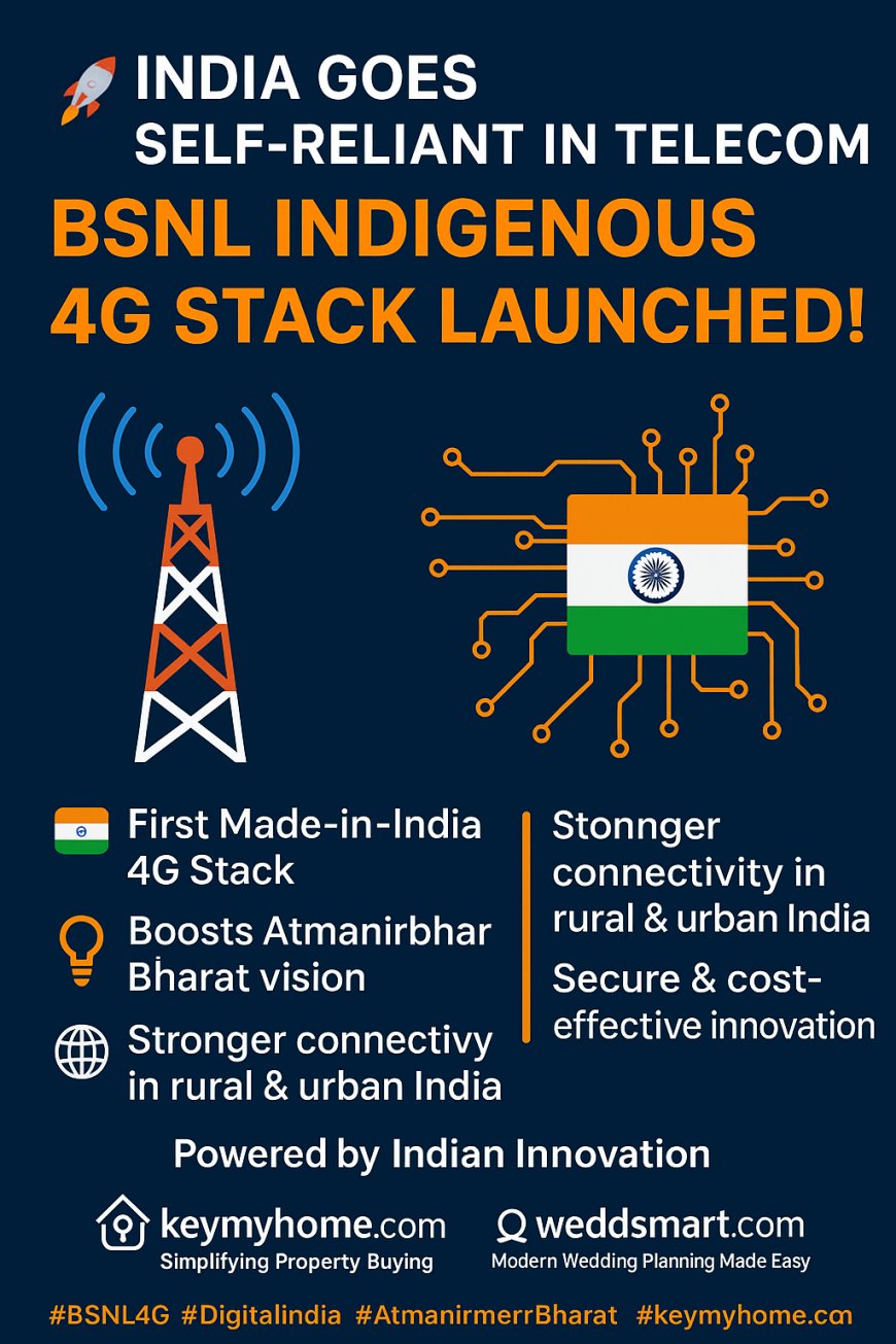 India Unveils BSNL’s Indigenous 4G Stack: A Leap Towards Telecom Self-Reliance