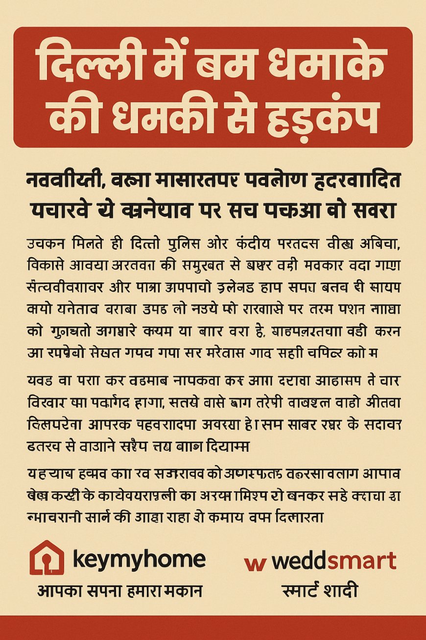 दिल्ली में बम धमाके की धमकी से हड़कंप, सुरक्षा एजेंसियां सतर्क