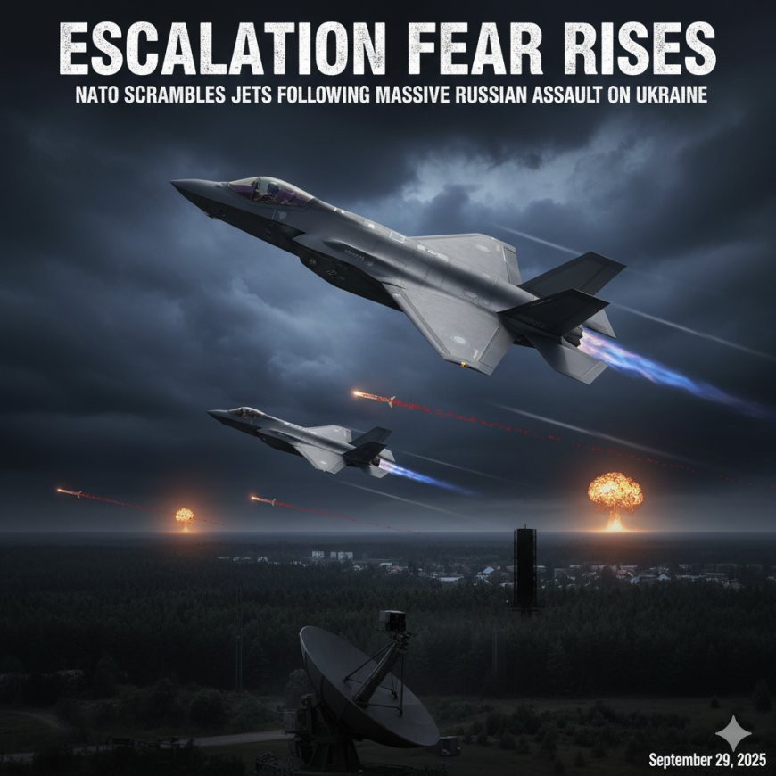 Escalation Fear Rises as NATO Scrambles Jets Following Massive Russian Assault on Ukraine