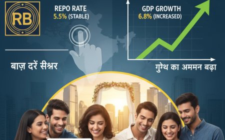 आरबीआई का बड़ा फैसला: ब्याज दरें स्थिर, लेकिन ग्रोथ का अनुमान बढ़ा – इसका अर्थव्यवस्था पर क्या असर होगा?