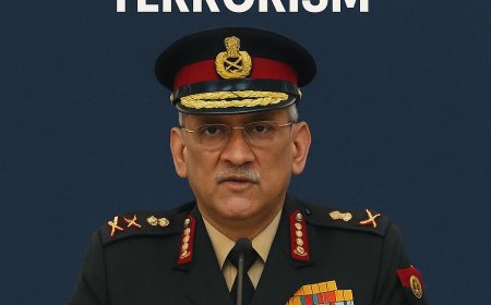 Indian Army Chief Issues Stern Warning to Pakistan on “State-Sponsored Terrorism”