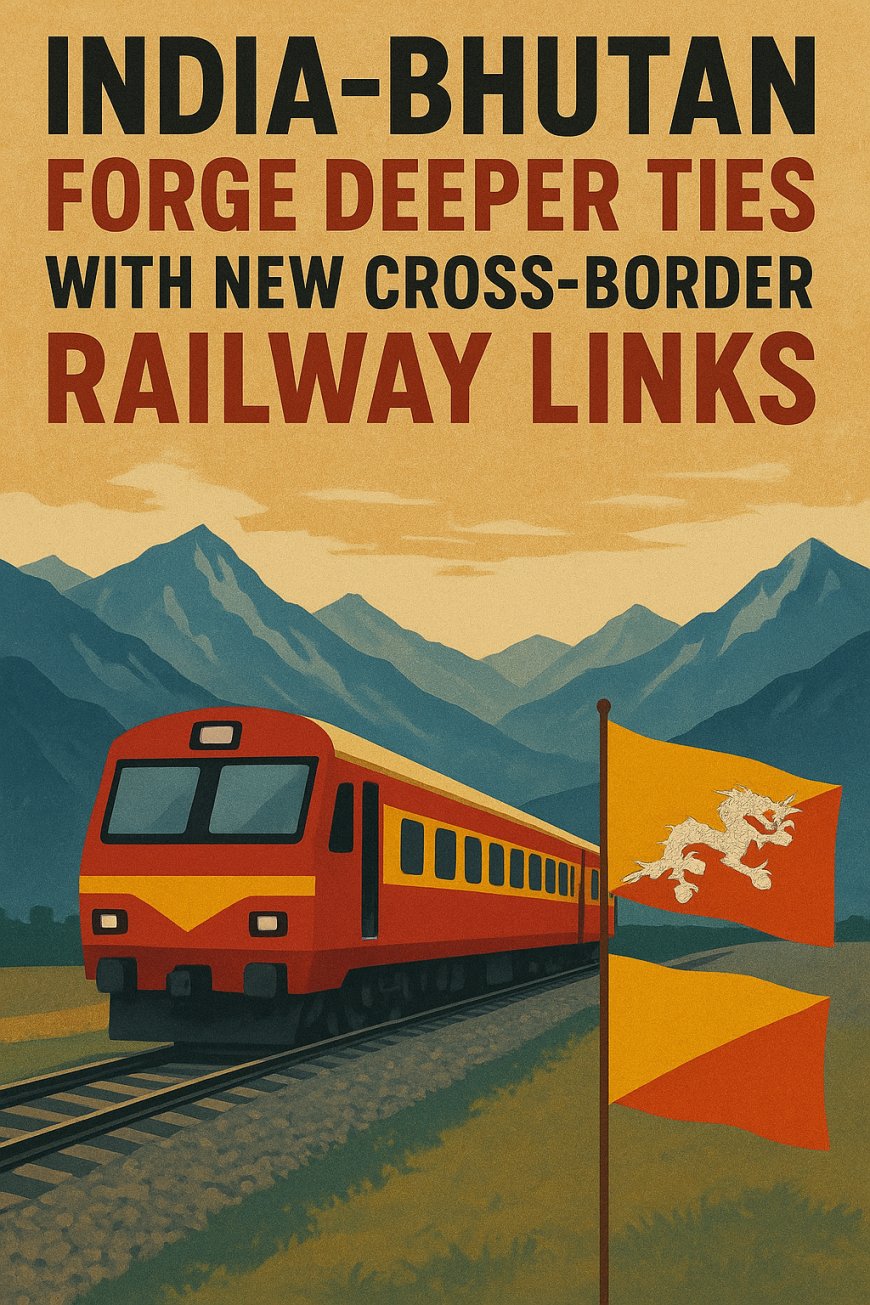 India-Bhutan Forge Deeper Ties with New Cross-Border Railway Links