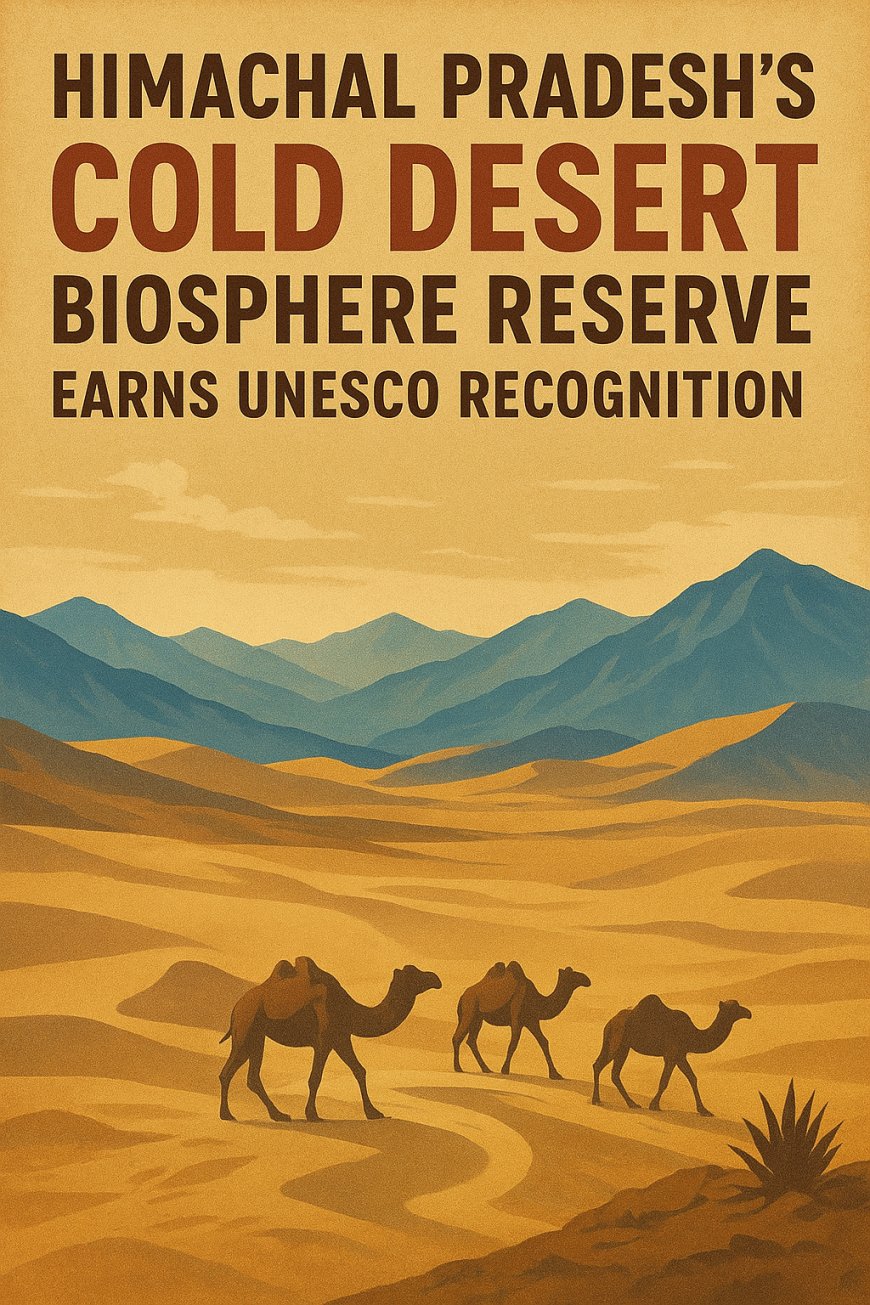 Himachal Pradesh's Cold Desert Biosphere Reserve Earns UNESCO Recognition