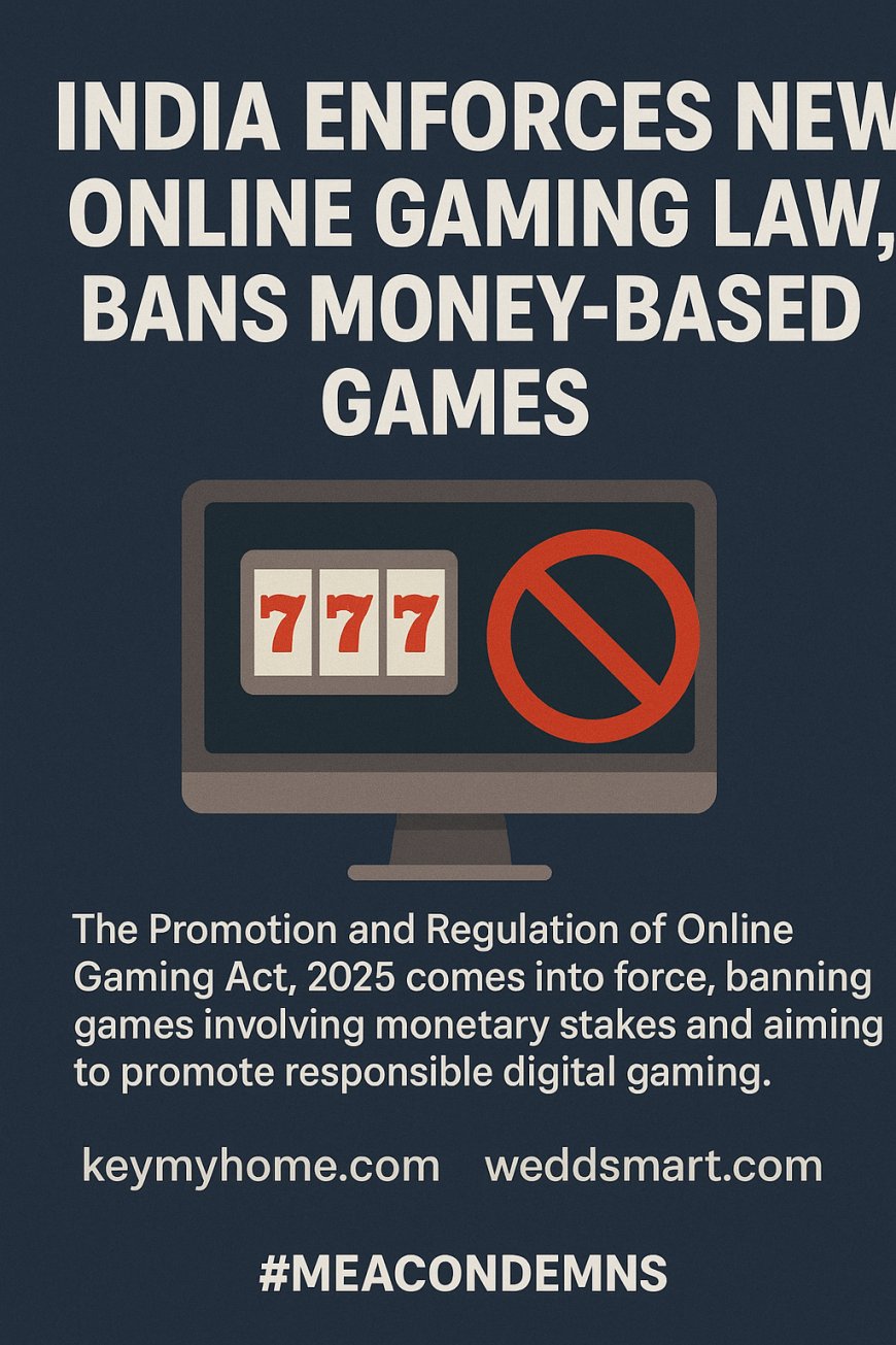 India Enforces New Online Gaming Law, Bans Money-Based Games