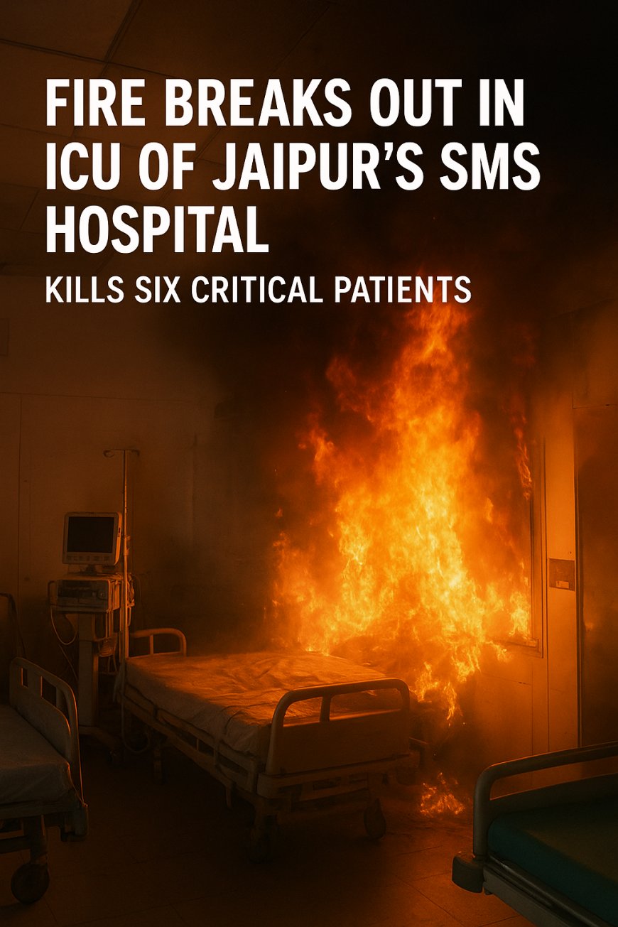 Tragic Fire at Jaipur’s SMS Hospital Claims Six Lives; Short Circuit Suspected