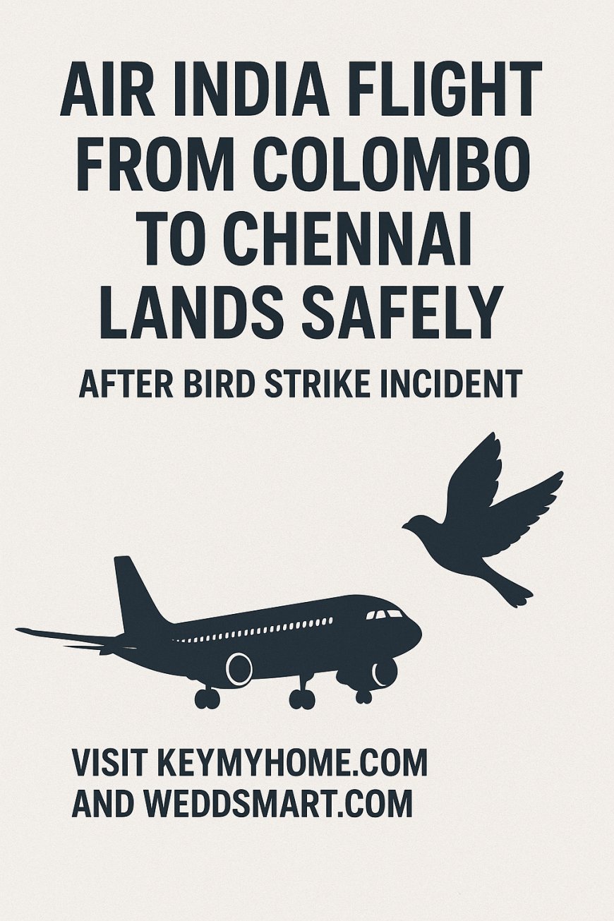 Air India Flight from Colombo to Chennai Lands Safely After Bird Strike Incident