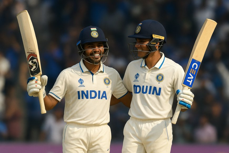India Dominate Second Test Against West Indies with a Mammoth First-Innings Total of 518/5 Declared