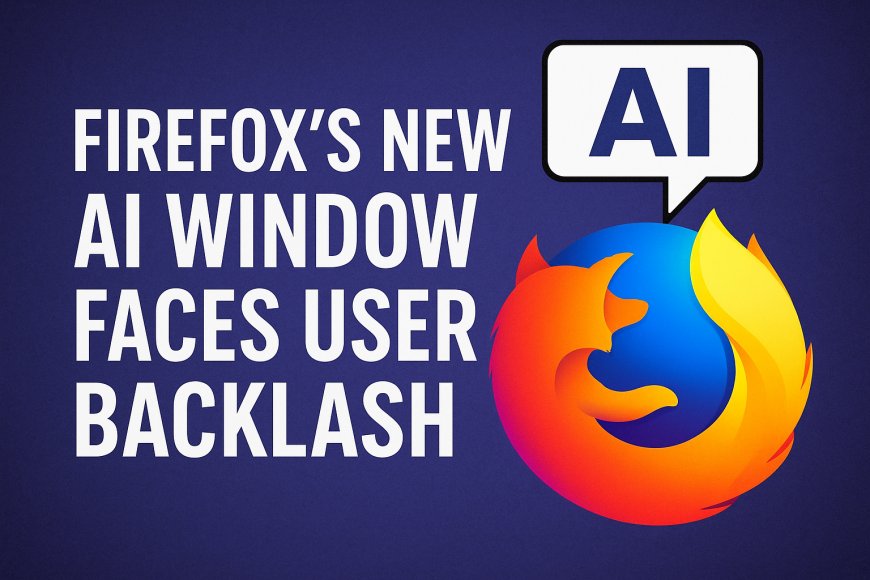 Firefox Introduces “AI Window,” But User Backlash Highlights Deep Concerns