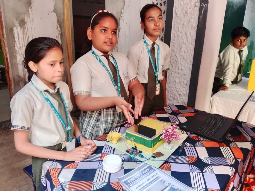 प्रेम भारती स्कूल, डीग में विद्यार्थियों ने बनाए रोबोट, प्रदर्शनी में दिखाया हुनर