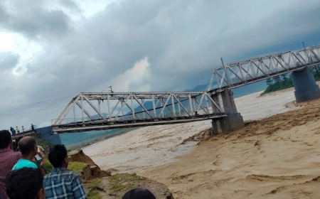 असम में भारी बारिश से तबाही, पुल तक टूट गया, कई इलाकों में बाढ़ जैसे हालात, अमित शाह ने सीएम हिमंता को मदद का भरोसा दिया