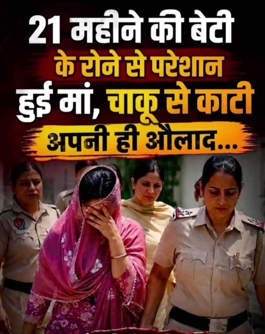 बेटी के रोने से परेशान हुई मां, उतारा मौत के घाट
